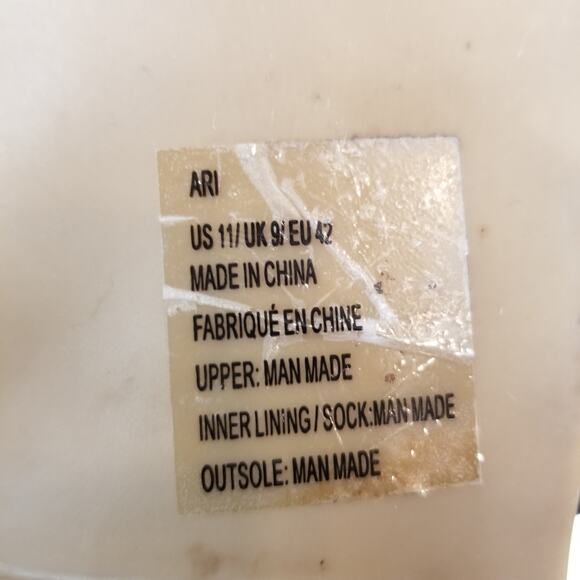 JF J.Ferrar Women's Ari Black Braided Double Two Strap Sandals Slides Size 11 - Picture 7 of 7